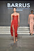 BRA FORM SINGLE SLIT DRESS WITH KNOT DETAIL - Barrus London